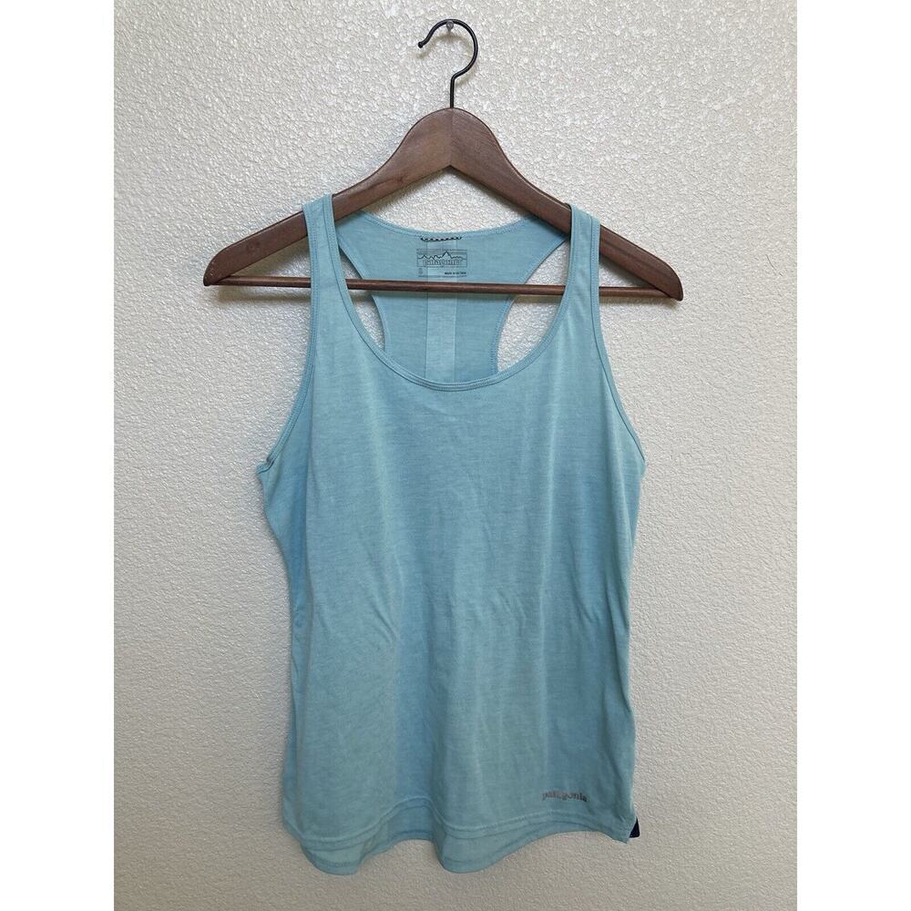 Patagonia Light Blue Racerback Tank Top